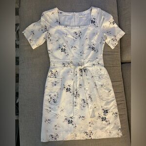 Club Monaco White Floral Dress